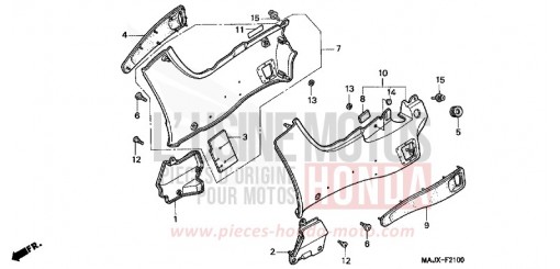 SIDE COVER ST1100AX de 1999